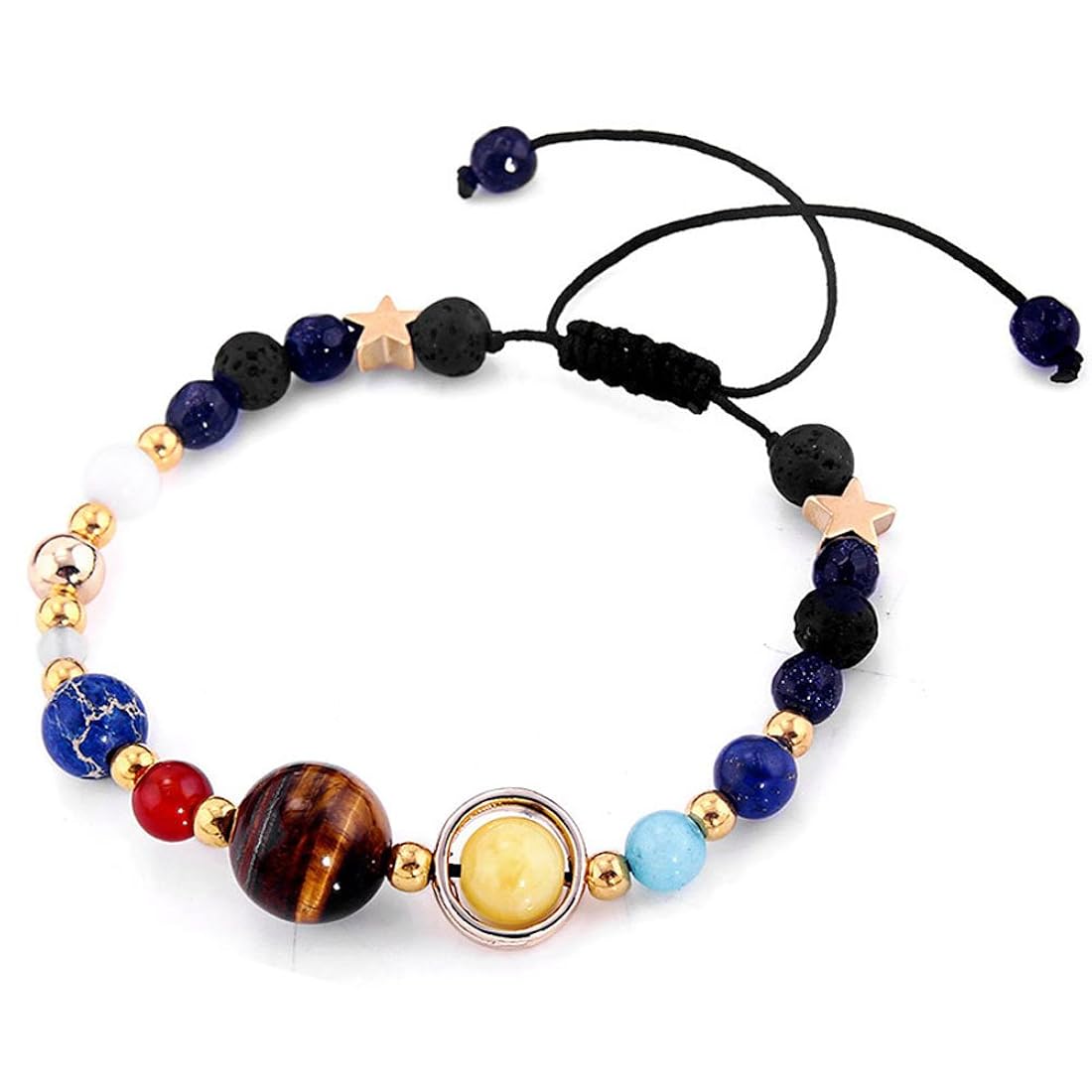 Pulsera ajustable hecha a mano del Sistema Solar -