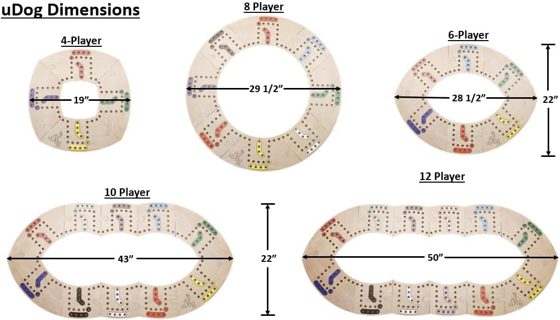 Juego de Mesa uDog | Divertido y Duradero | Para 2-12 Jugadores