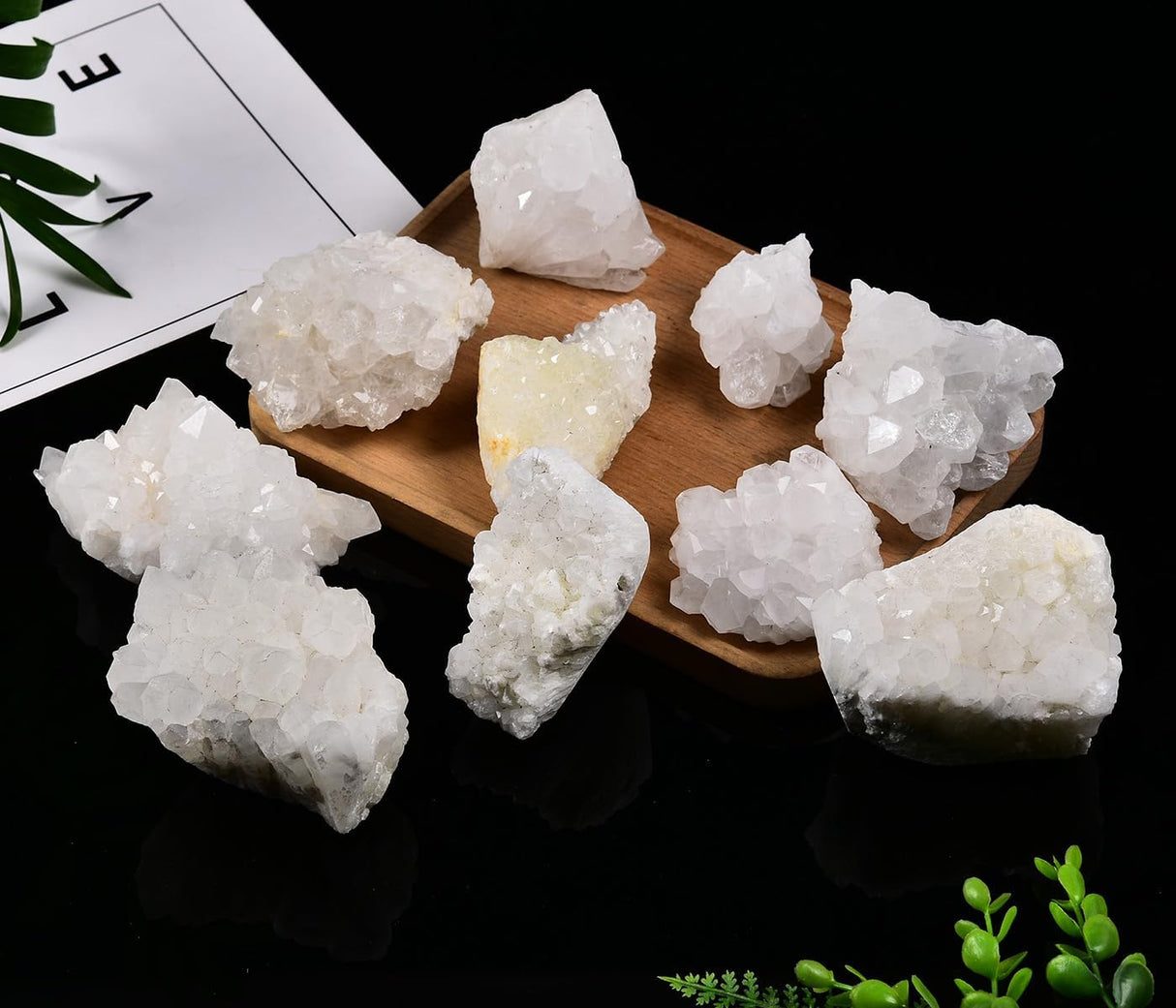 JIC Gem 2.2 libras de cristal de cuarzo blanco natural, geoda