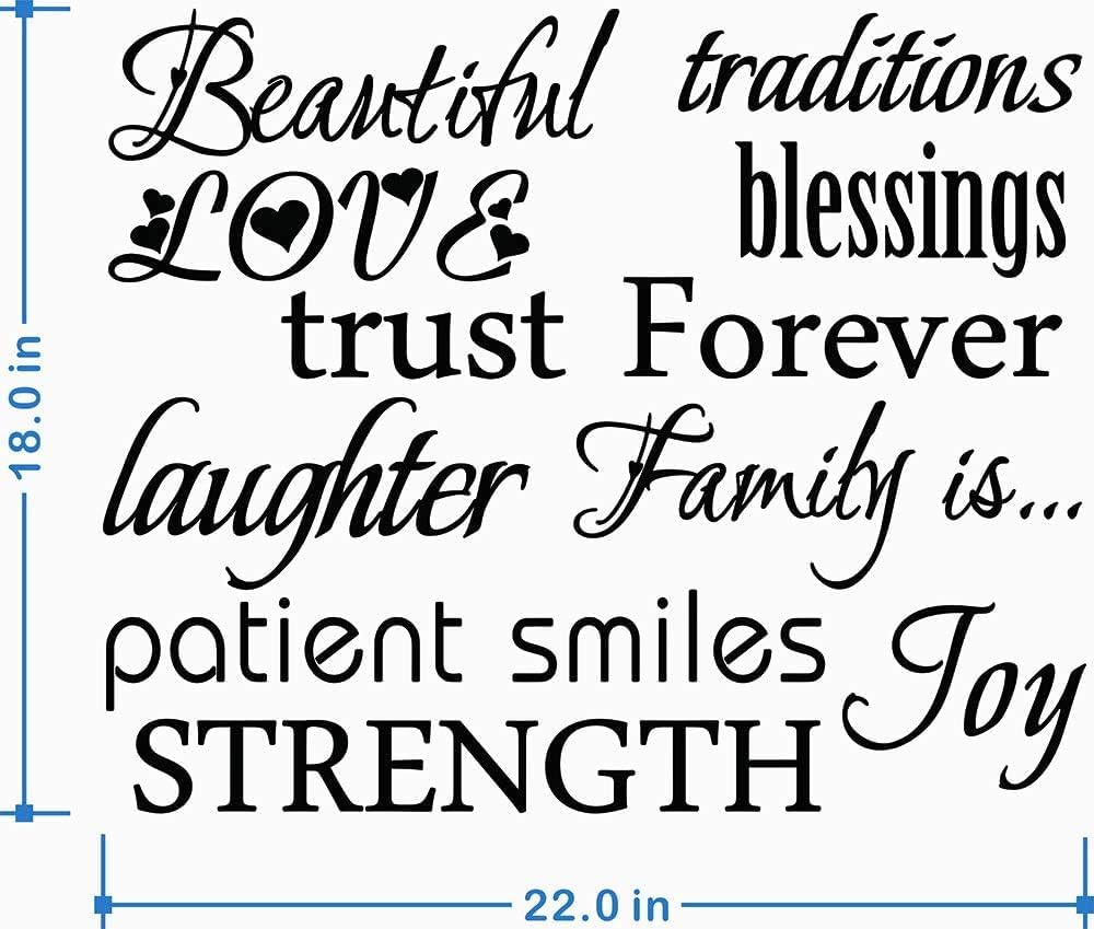 Vinilo Decorativo Familiar JEPART - 12 Frases para Cuadros