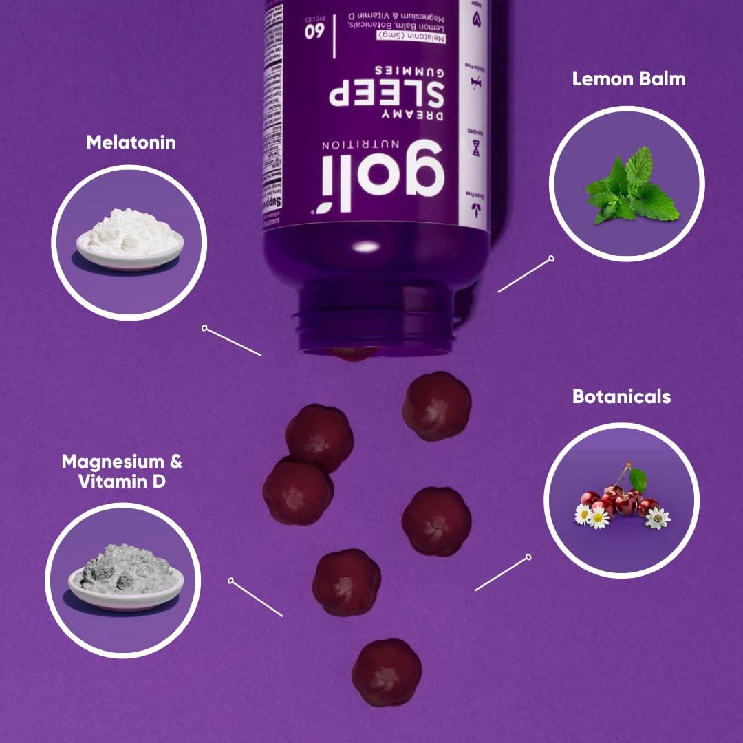 Suplementos Goli Dreamy Sleep Gummy magnesio vegano 60 und