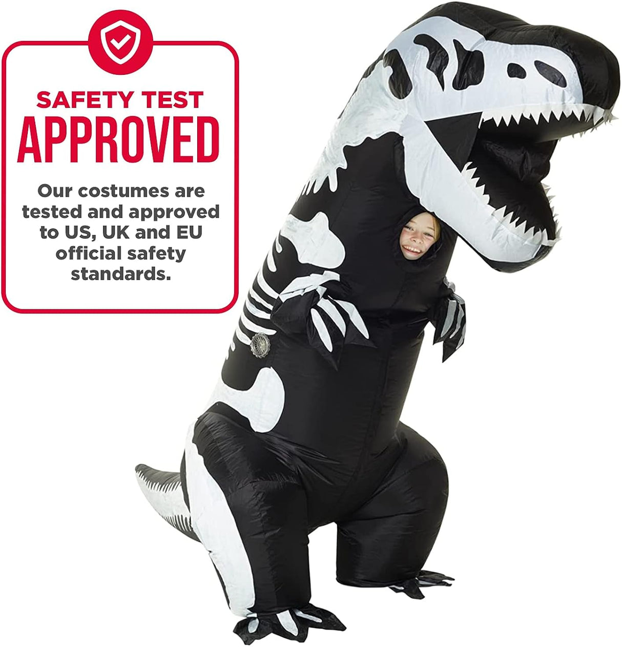 Disfraz de dinosaurio esqueleto inflable Morph