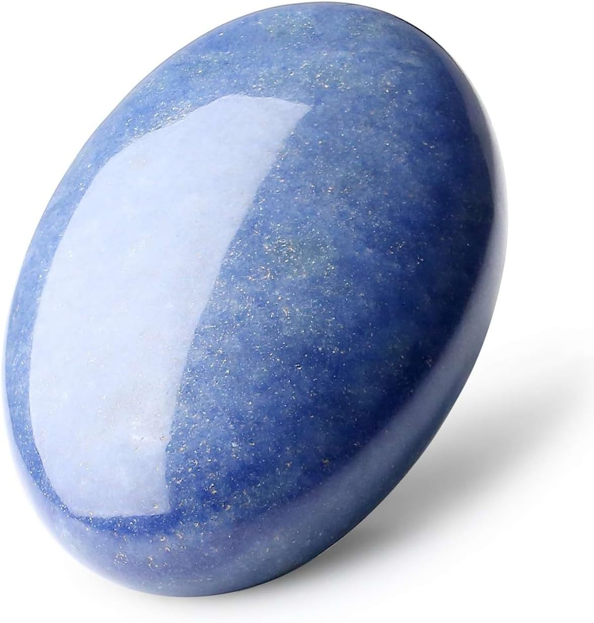 Piedra de Palma de Aventurina Azul 2.4" - Cristales Curativos