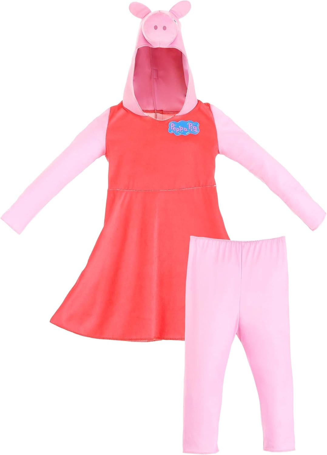 Disfraz de manga larga para niñas de Peppa Pig