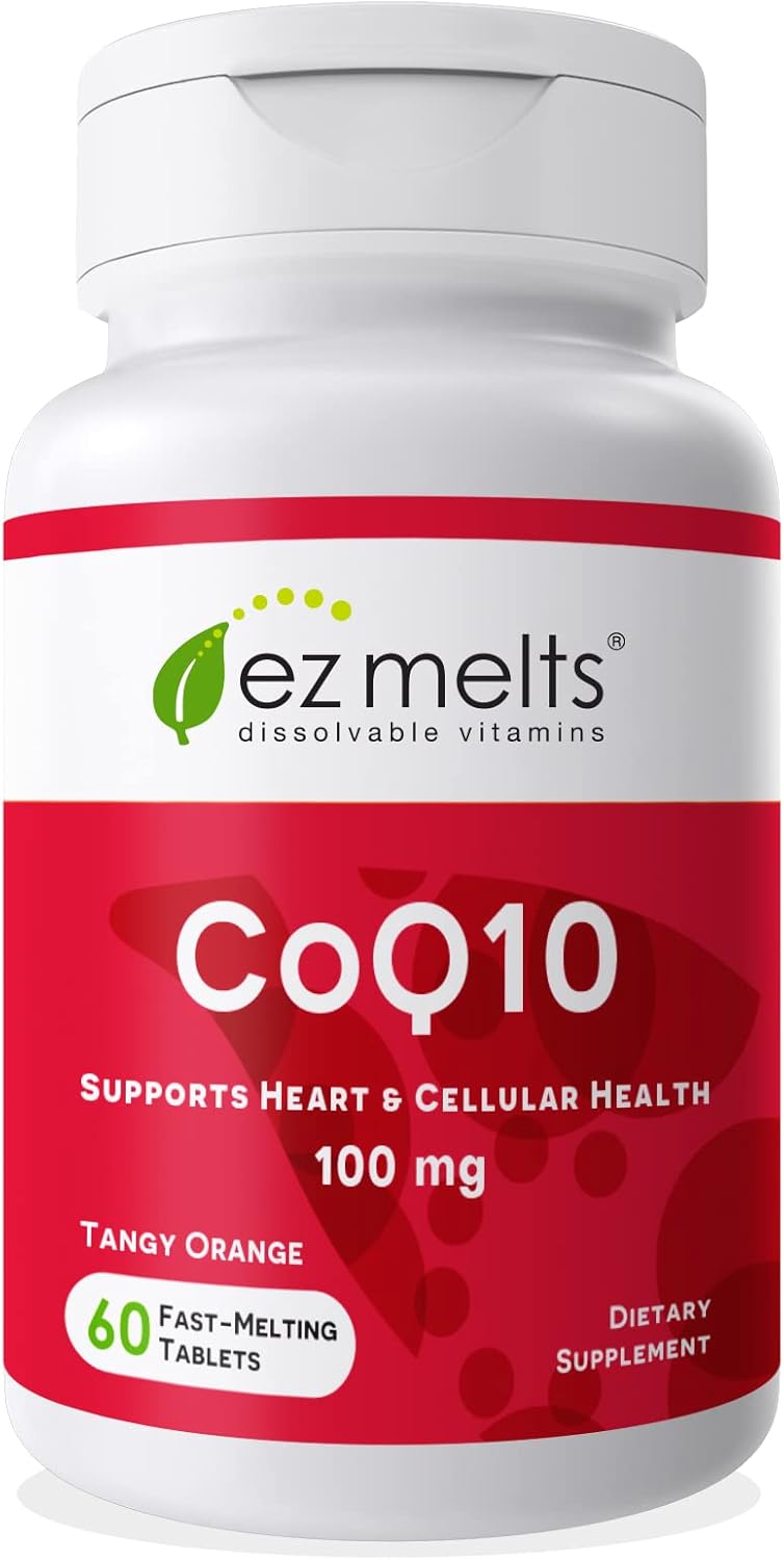 Suplemento soluble de CoQ10 100 mg sin azúcar para 2 meses