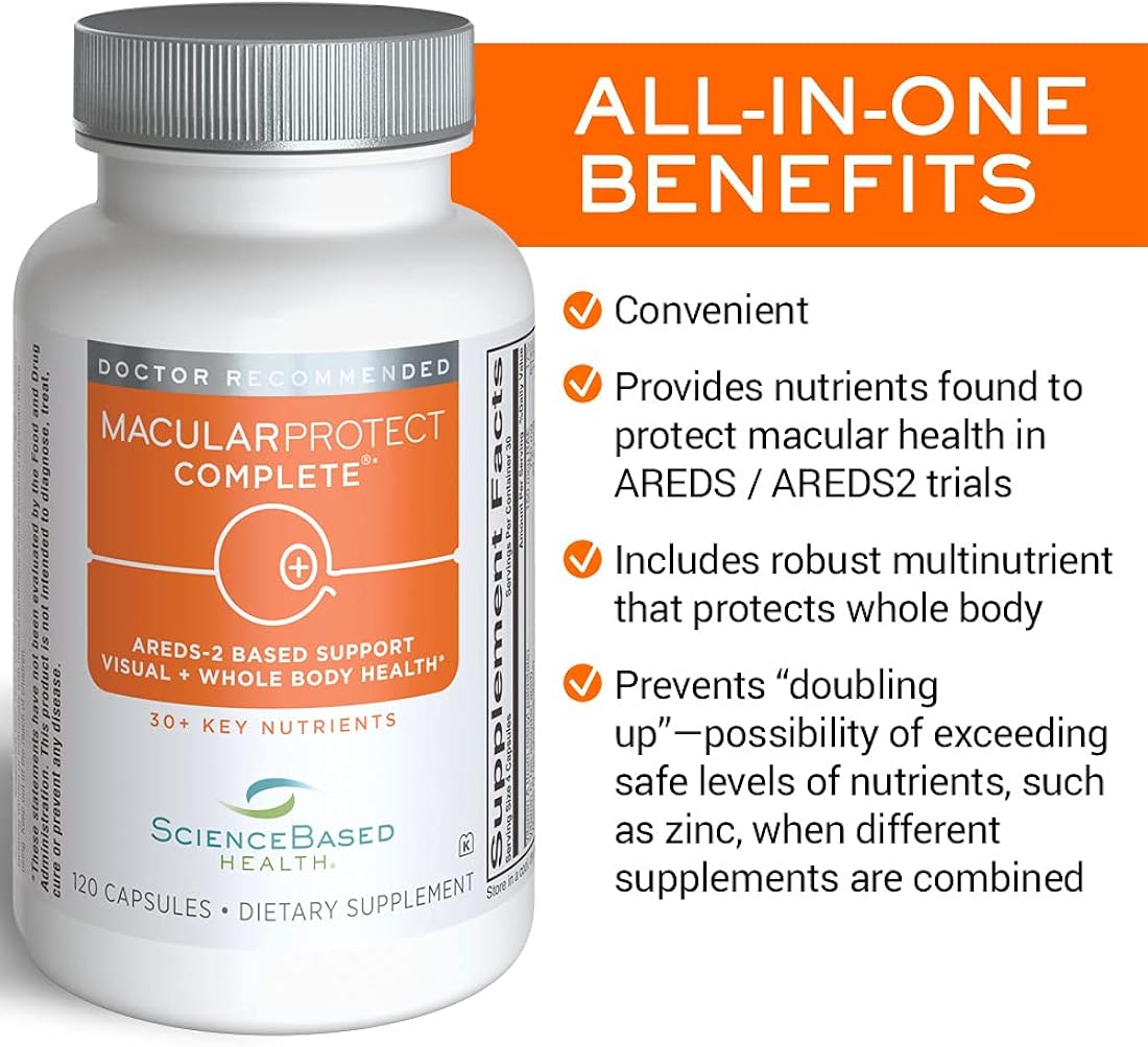 Suplemento vitamínico y mineral de cuerpo entero 120 cápsulas