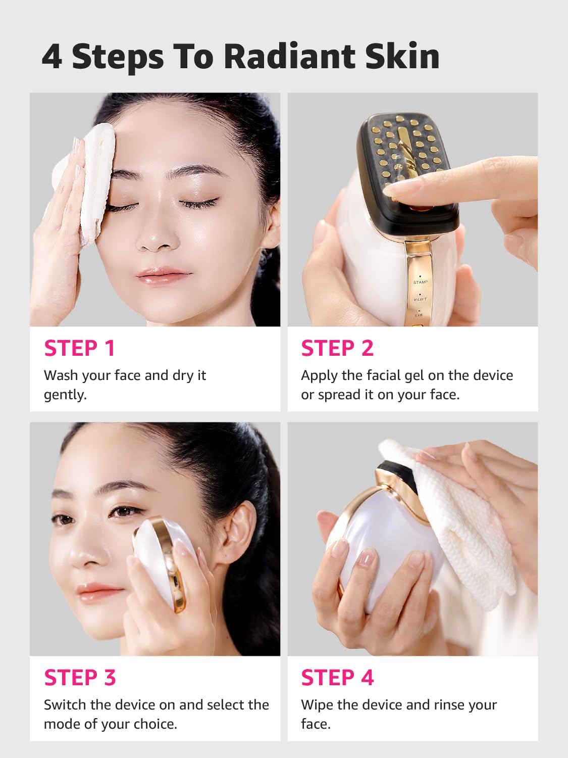 Dispositivo Facial 3 en 1 iFae: Masajeador y Rejuvenecedor