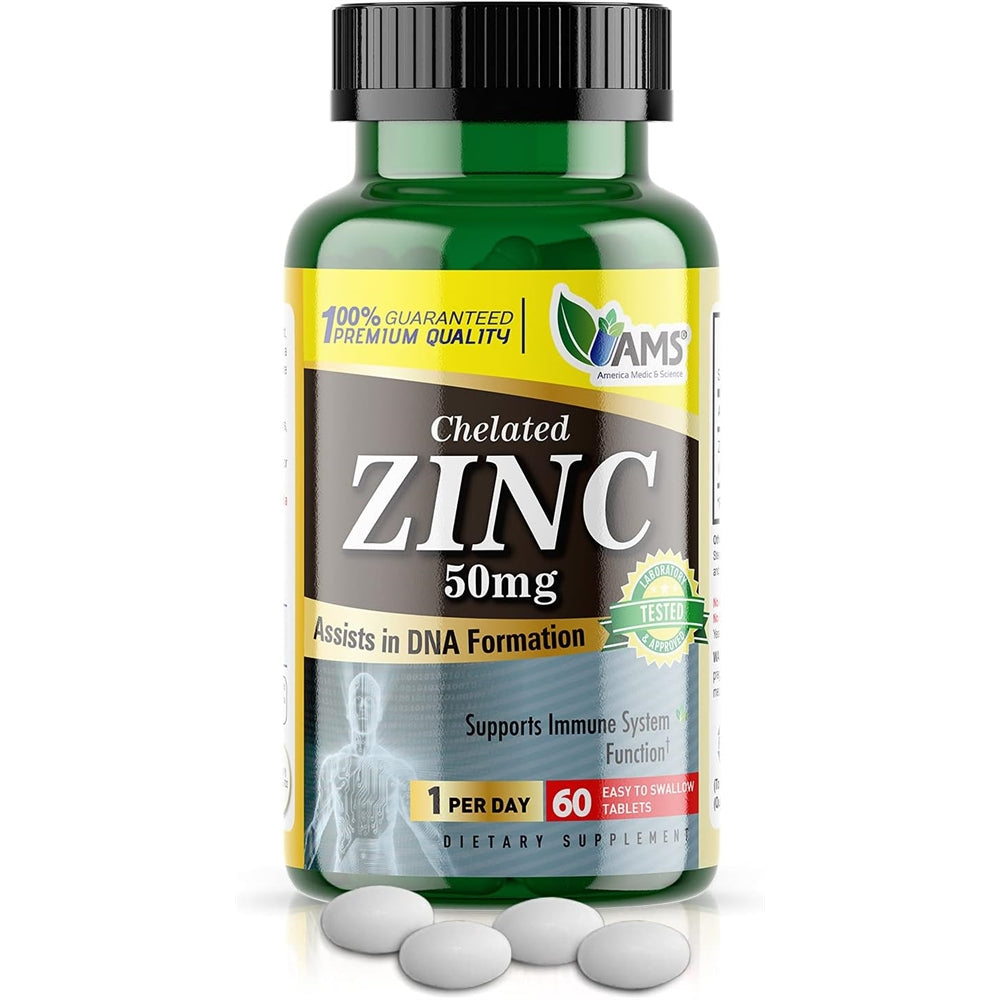 Suplemento Science Zinc 50mg Impulsar la inmunidad 60und
