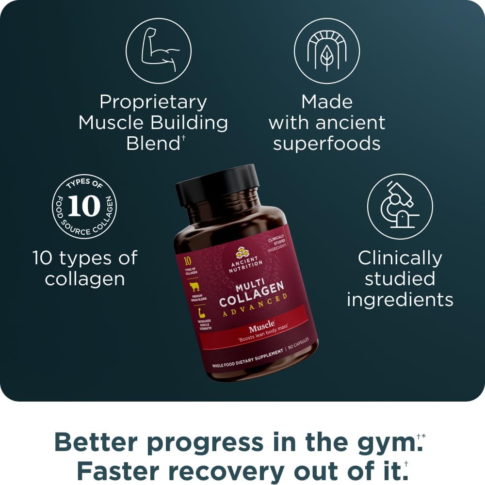 Proteína de Colágeno Avanzado con Probióticos, 90 uds