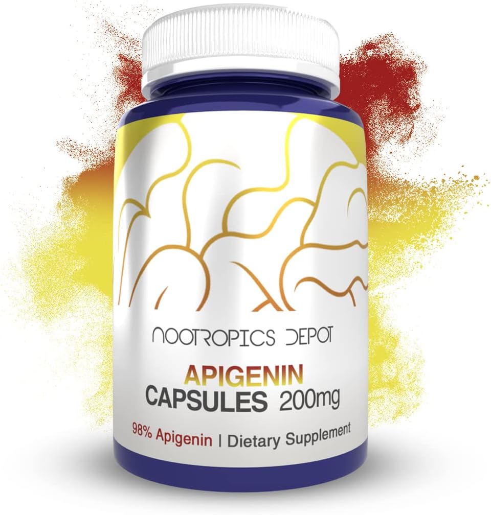 Suplemento Nootropics Depot Cápsulas de apigenina 200 mg