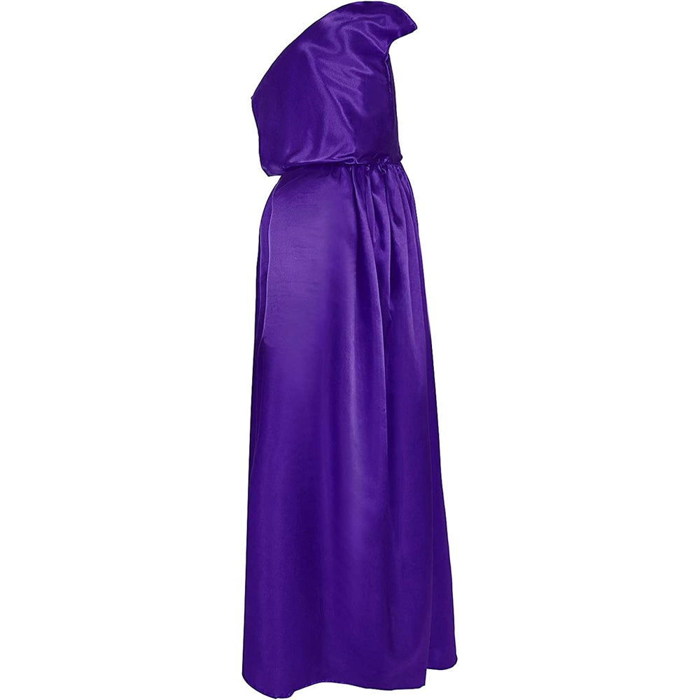 Disfraces de Capa de terciopelo con capucha azul talla M