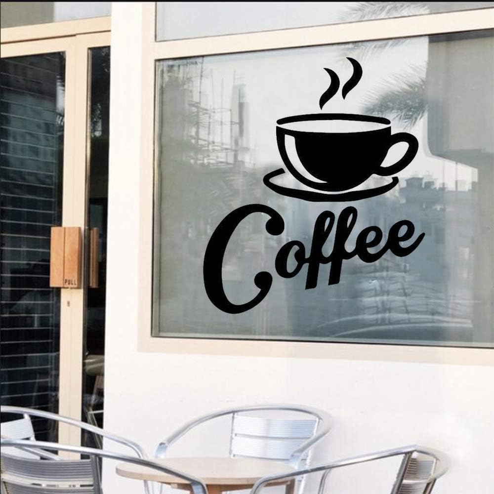 Vinilo Decorativo de Taza de Café LZYMSZ, Removible, DIY