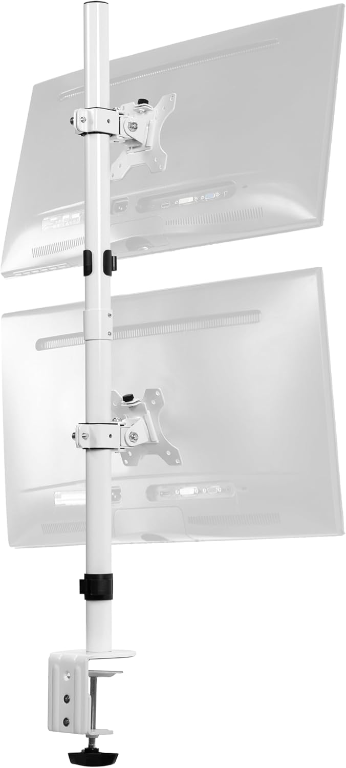 Soporte de Doble Monitor VIVO, Ajustable para 2 Pantallas, STAND-V002TW