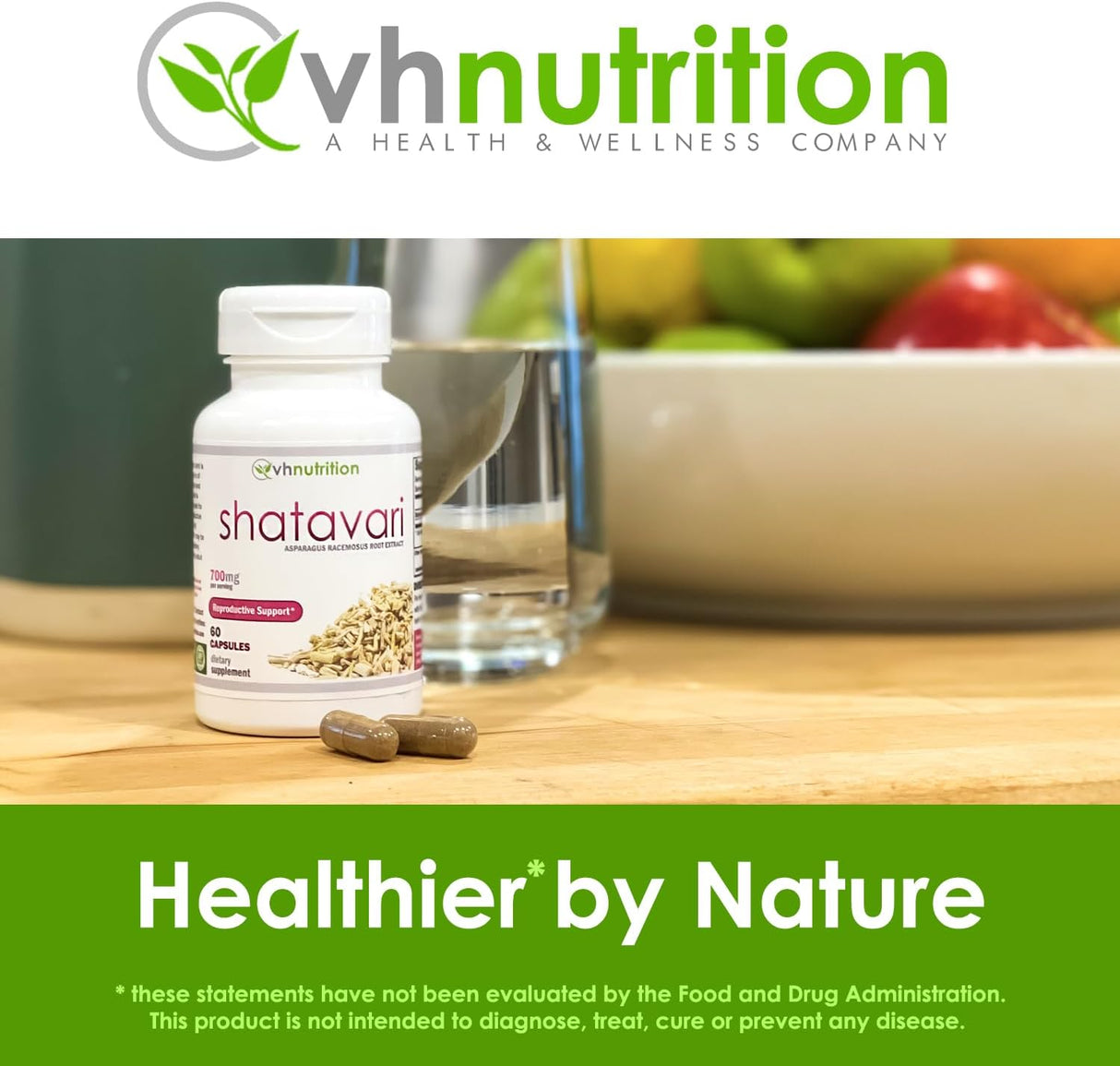 VH Nutrition SHATAVARI Cápsulas Shatavari 700 mg 60 cápsulas