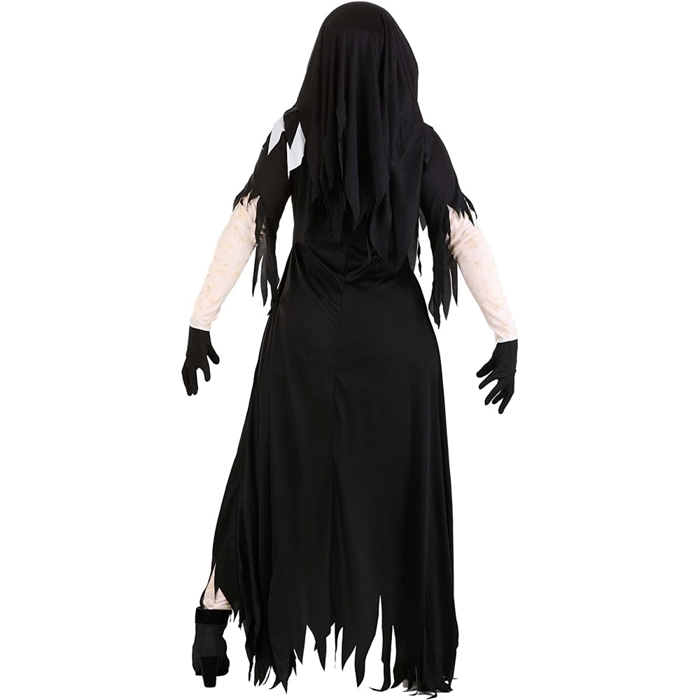 Disfraz de monja espeluznante para mujer talla XS
