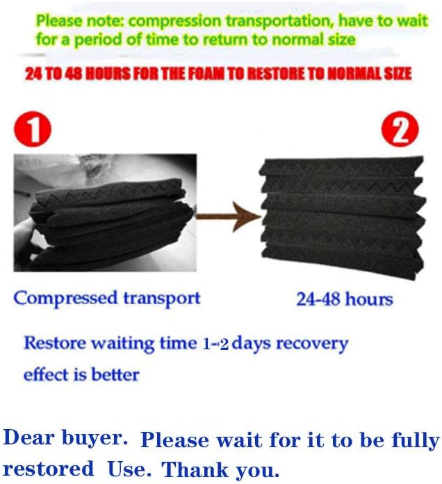 Paquete de 50 Paneles Acústicos, Aislantes, 1 X 12 X 12