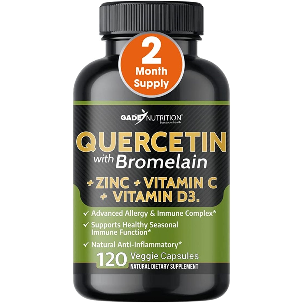 Suplementos Alimenticios Quercetina con vitamina C y zinc