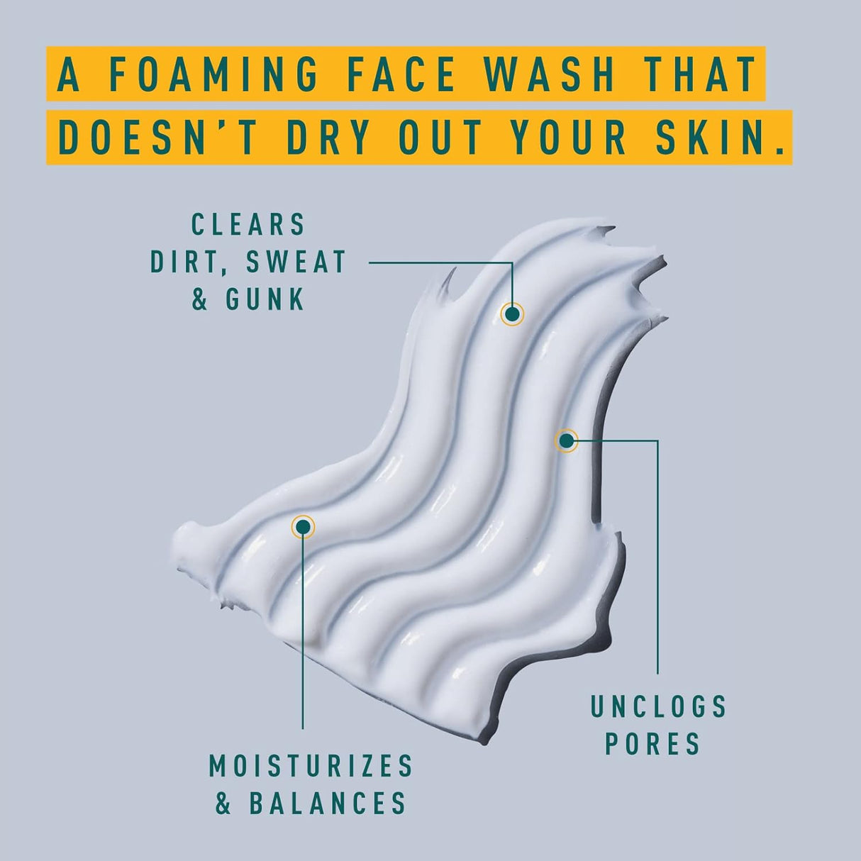 Limpiador facial diario espumoso para hombre Only Skin