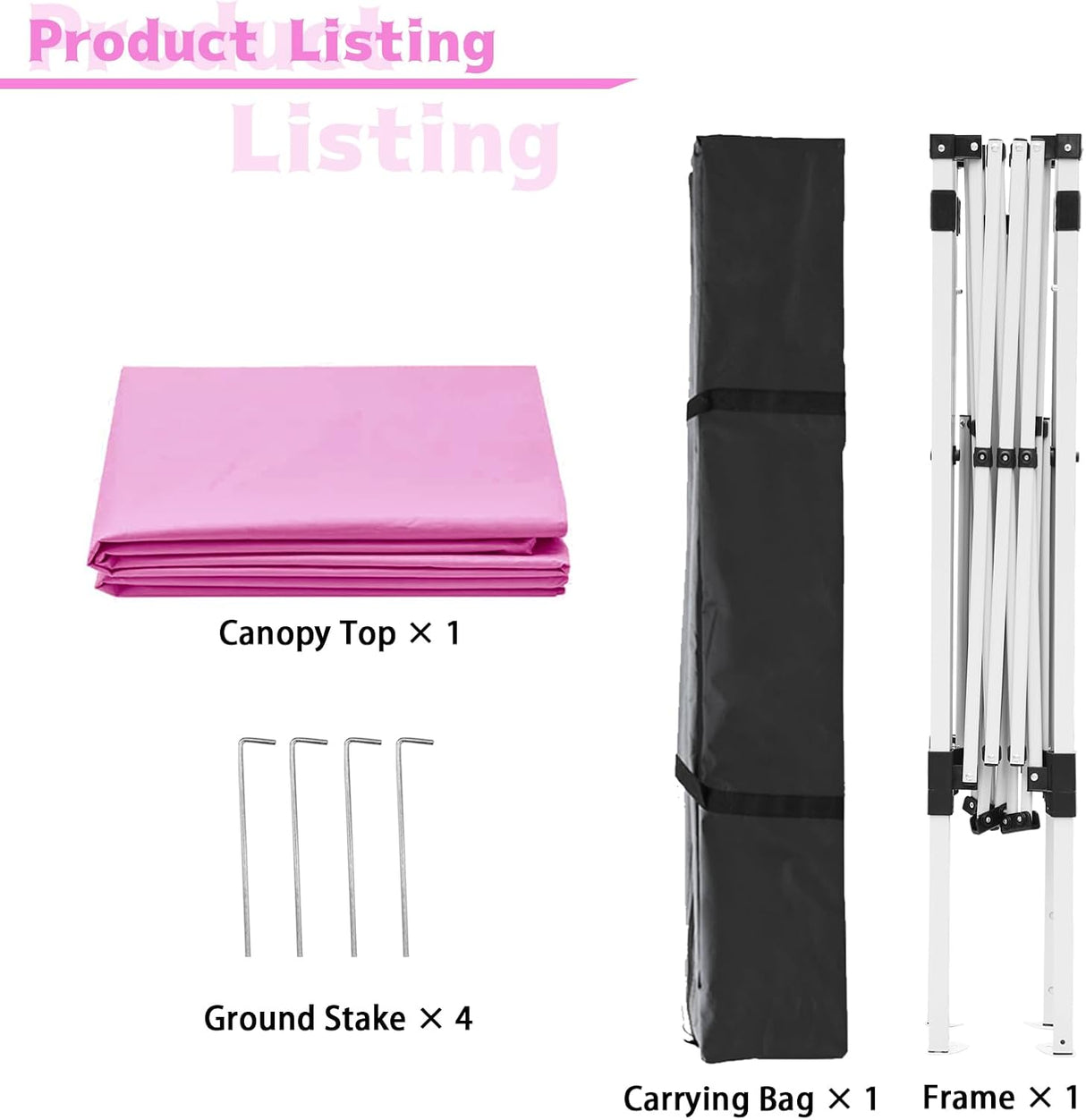 Tienda de jardín portátil, 10x10 pies, con patas inclinadas