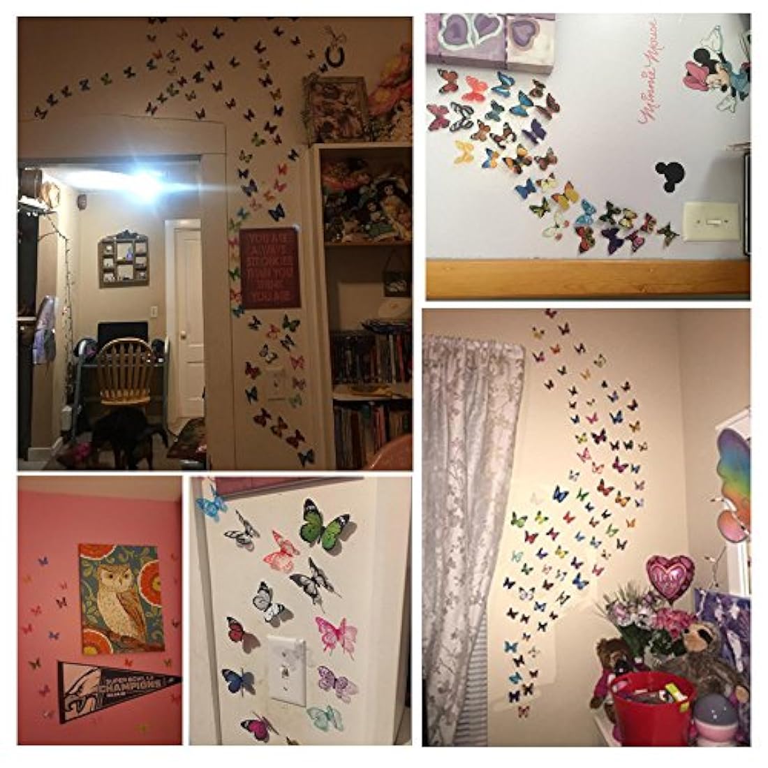 calcomanías de mariposa para pared – 3D