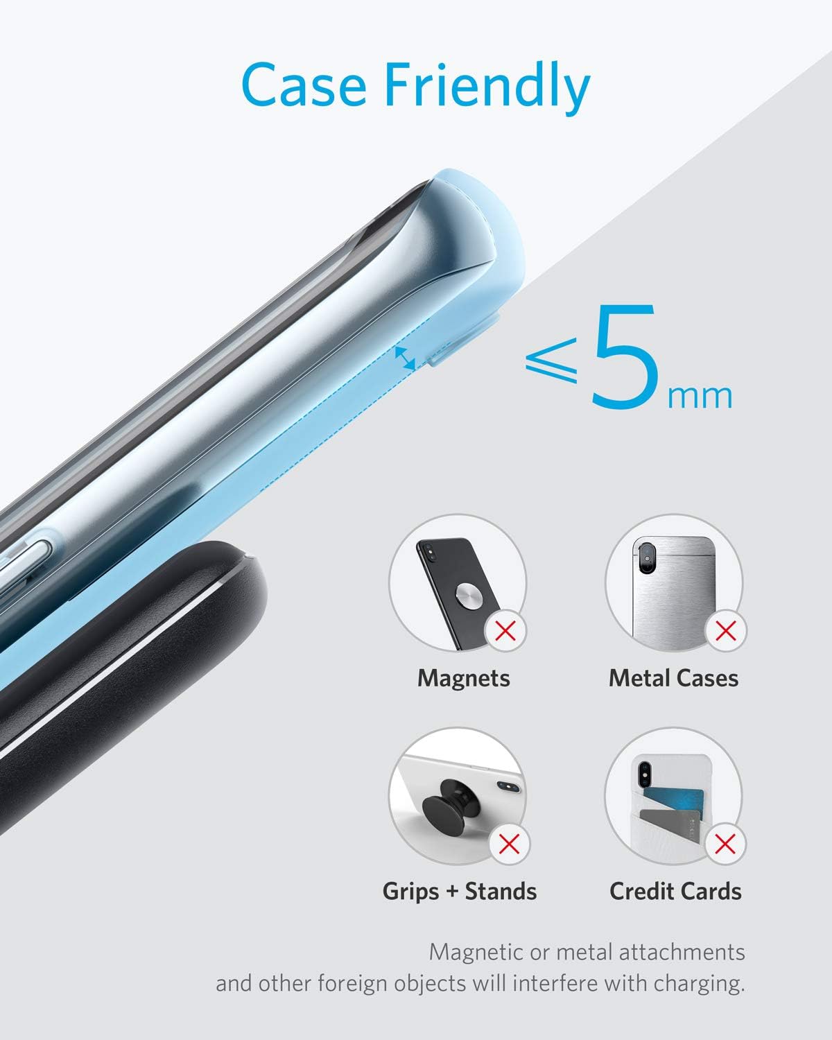 Cargador inalámbrico 313 soporte certificado