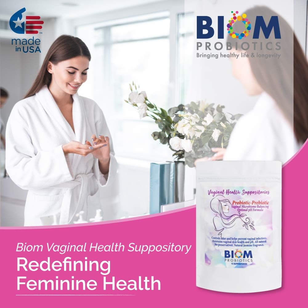 Supositorio probiótico vaginal Biom: pH vaginal natural