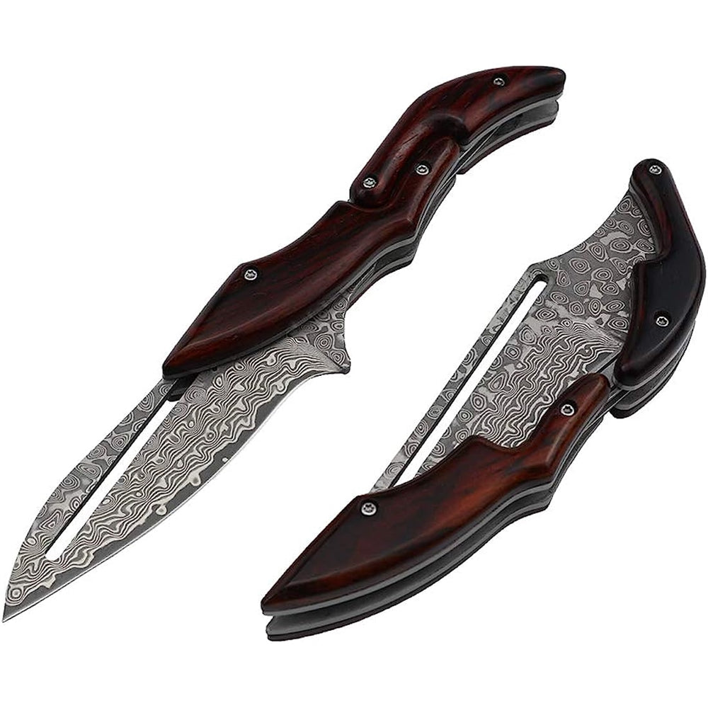 Cuchillo plegable parte trasera redonda
