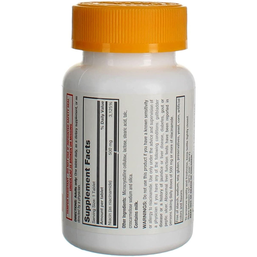 Suplemento Niacinamida 500 miligramos 100 tabletas