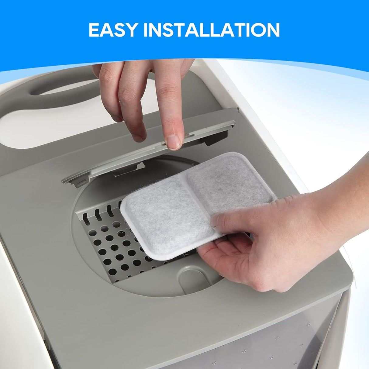 Filtro de Reemplazo para Caja de Arena de Gatos, Compatible Airsift