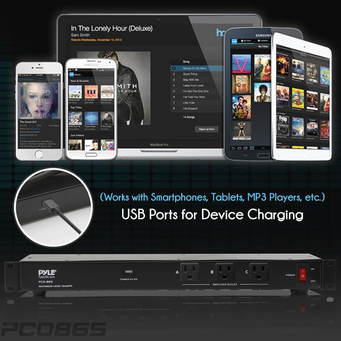 Regleta de alimentación 19 salidas 1U Pyle PCO860