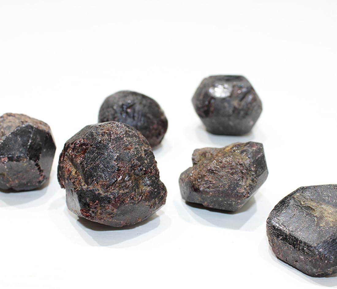 Cristales de Granate Natural, Roca Rugosa para Sanación