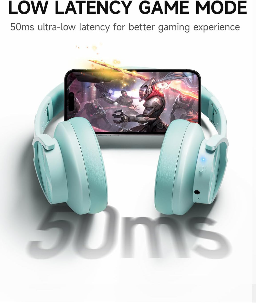 Auriculares Bluetooth Over Ear, 120H Autonomía, 3 Modos EQ