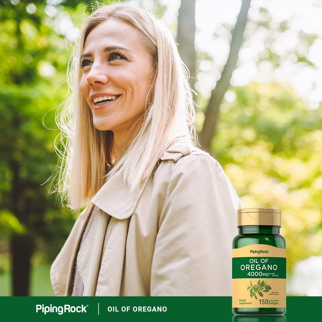 Suplemento Aceite de orégano 4000 mg 150 cápsulas de hierbas