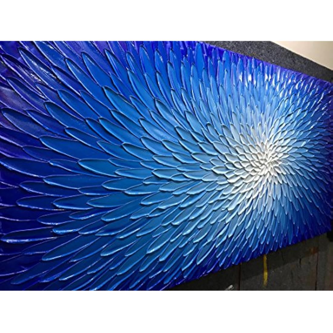 Arte abstrato Pinturas de flores 3D a mano sobre lienzo