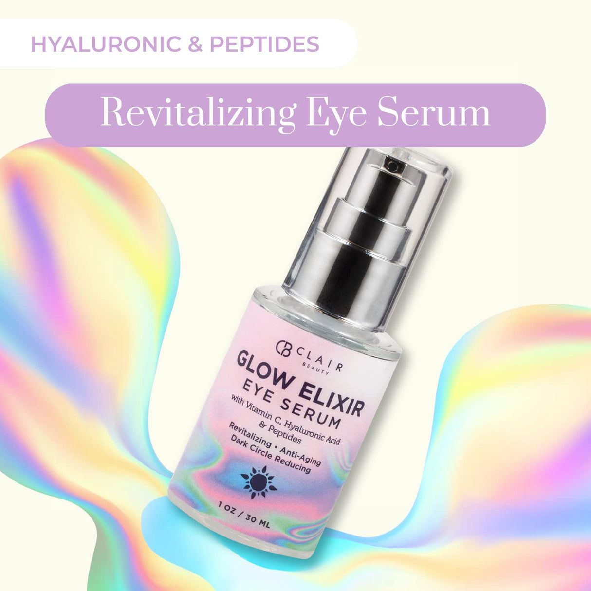 Serum Ojos Vitamina C y Ácido Hialurónico Antiarrugas y Ojeras