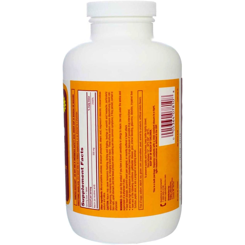 Suplemento Niacina 500 mg 1000 pestañas Pack de 2