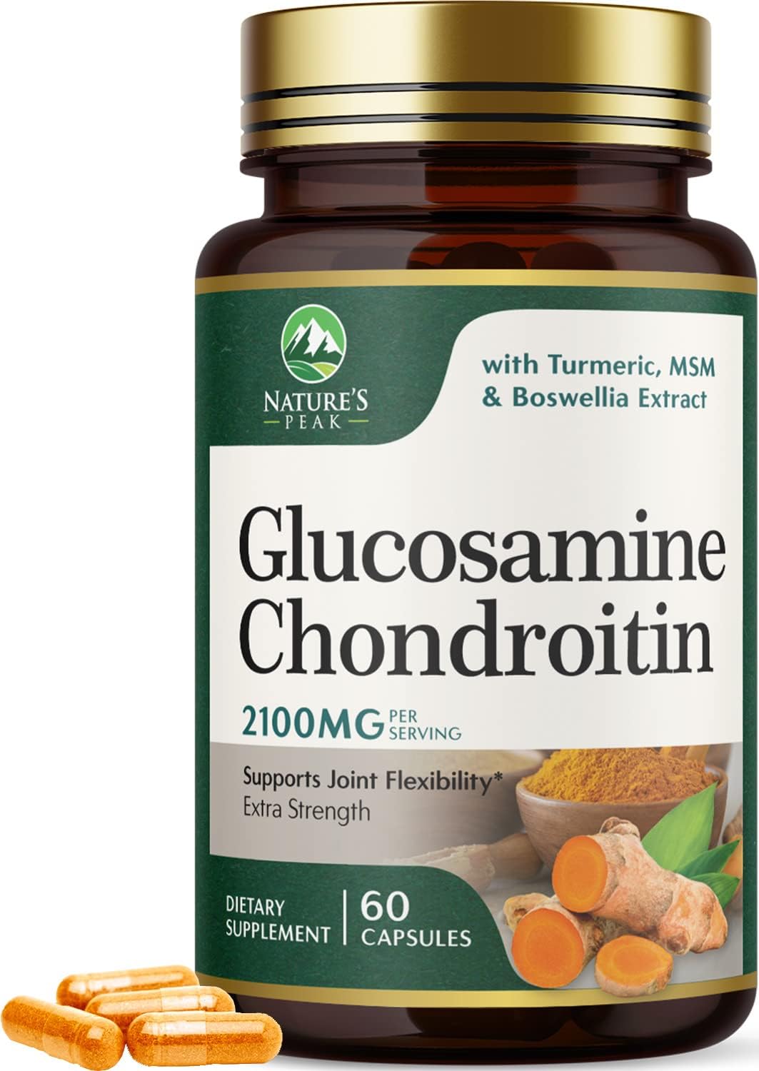 Suplemento de Glucosamina y Condroitina - Soporte Articular 60 Caps