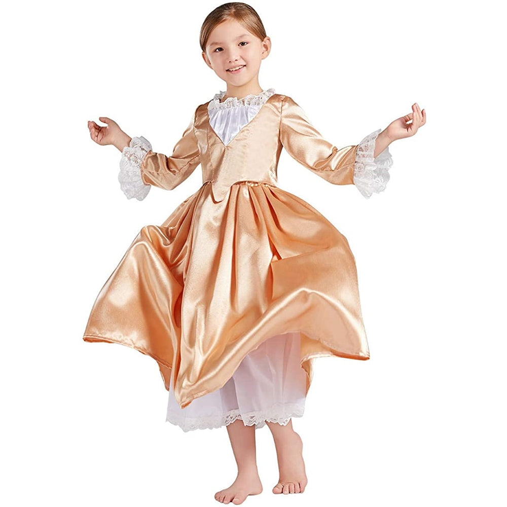 Disfraces de princesa colonial real para niña talla XL