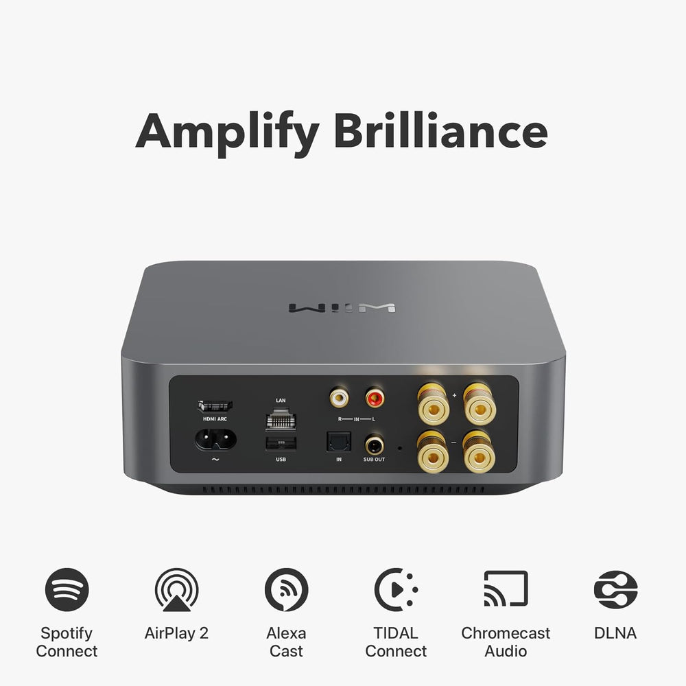 Amplificador WiFi WiiM: Multiroom, AirPlay, Chromecast, HDMI