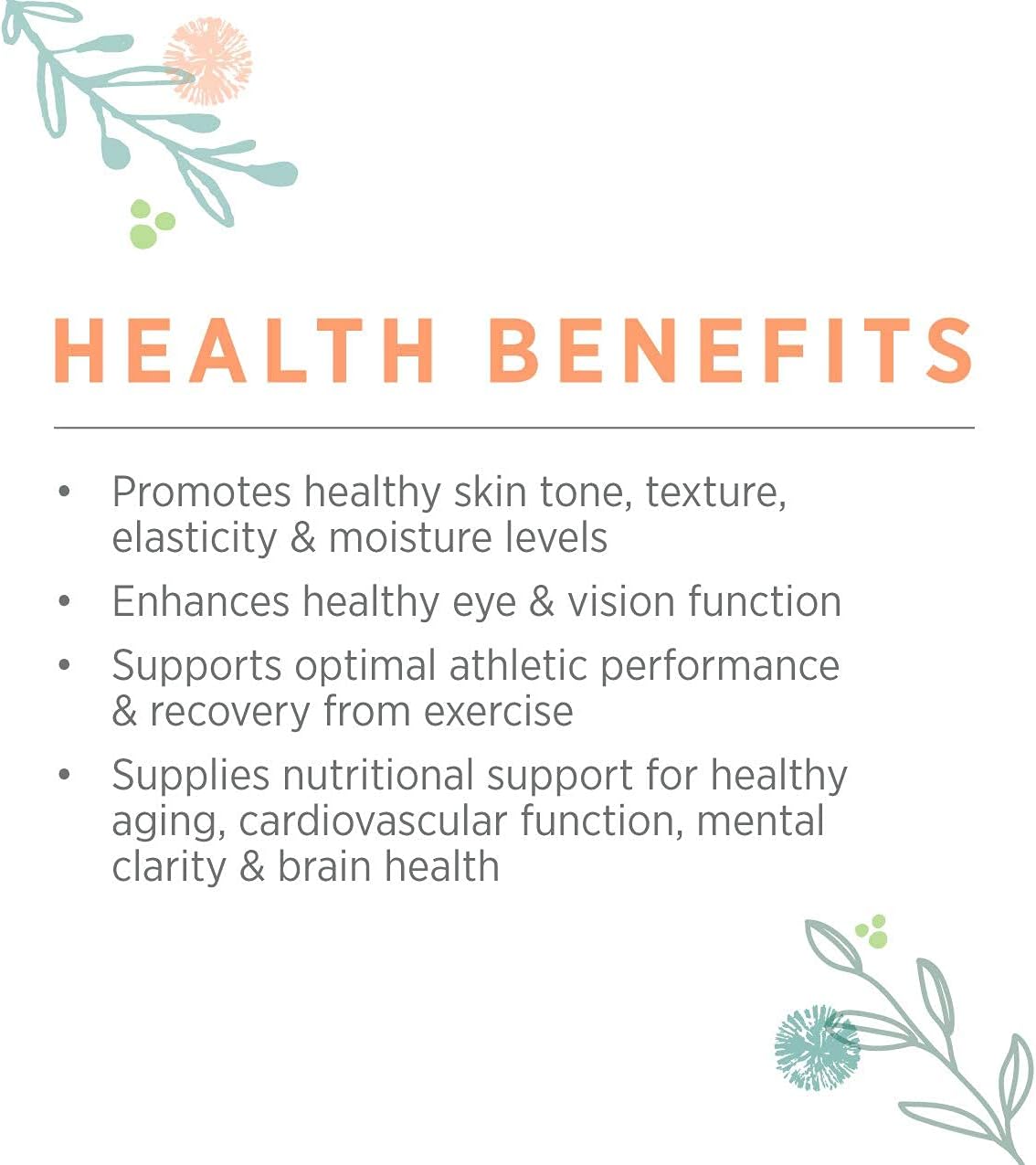 Suplementos Alimenticios Extracto de astaxantina 60 cápsulas