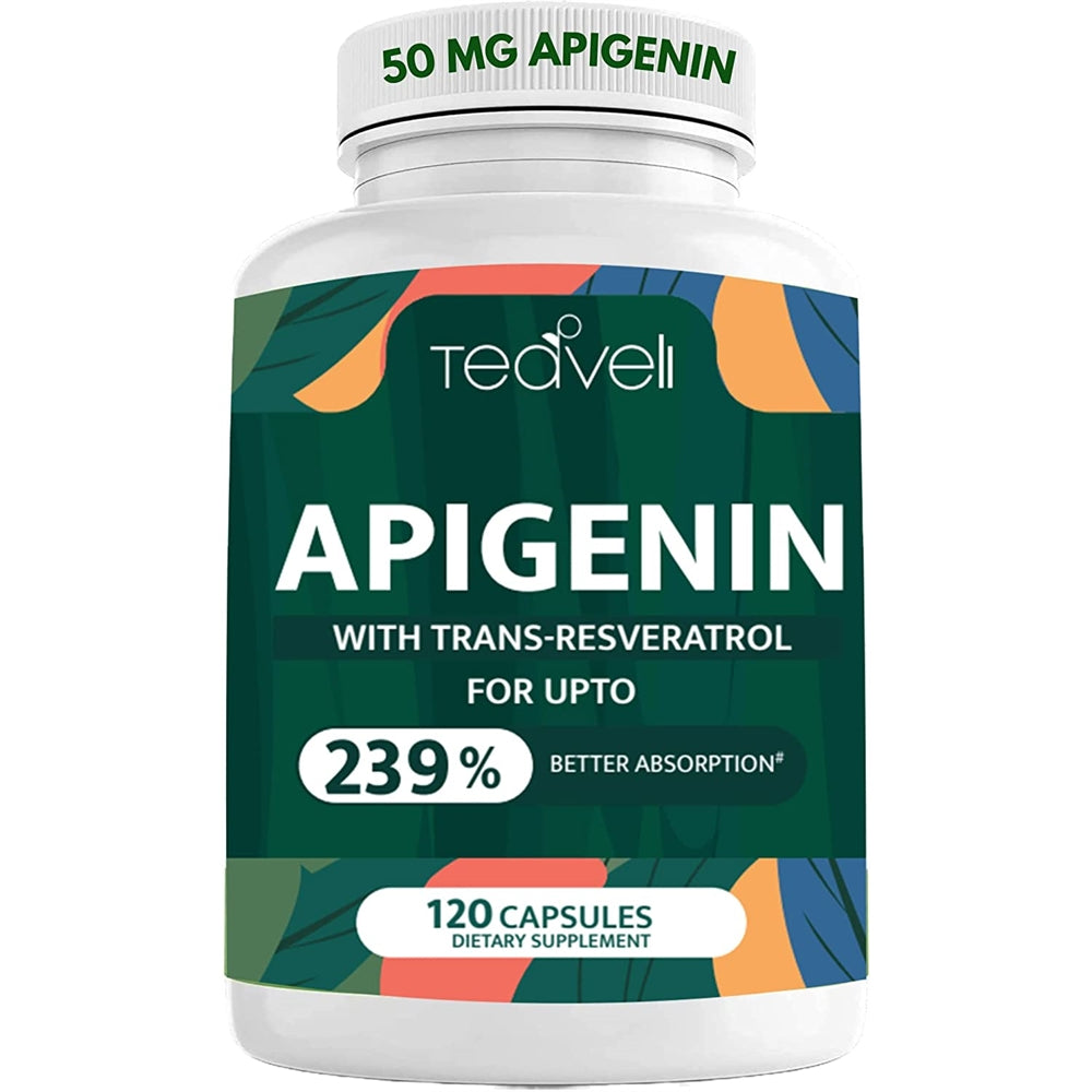 Suplemento de apigenina con resveratrol 50 mg de apigenina