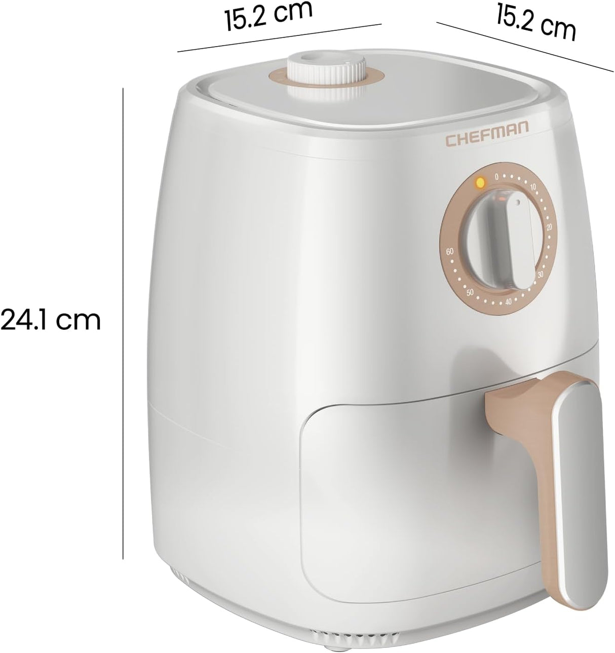 Freidora de Aire Chefman TurboFry 2qt, Saludable, Timer 60min