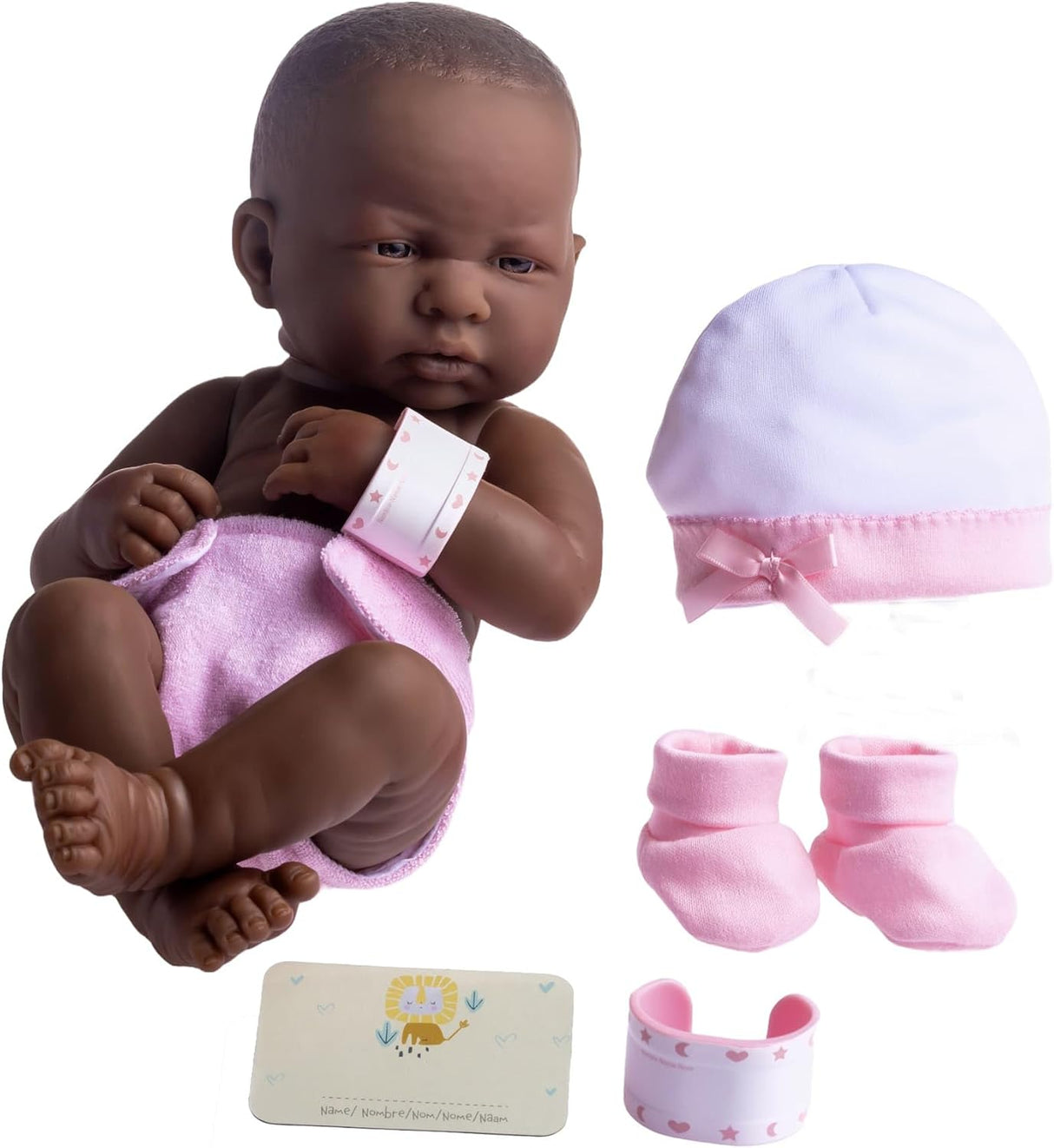 Conjunto de regalo de muñeca bebé de 8 piezas - 14" realista