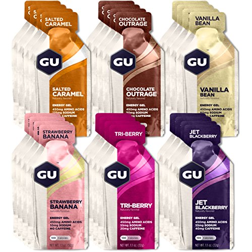 Gel energético de sabores variados de 24 unidades
