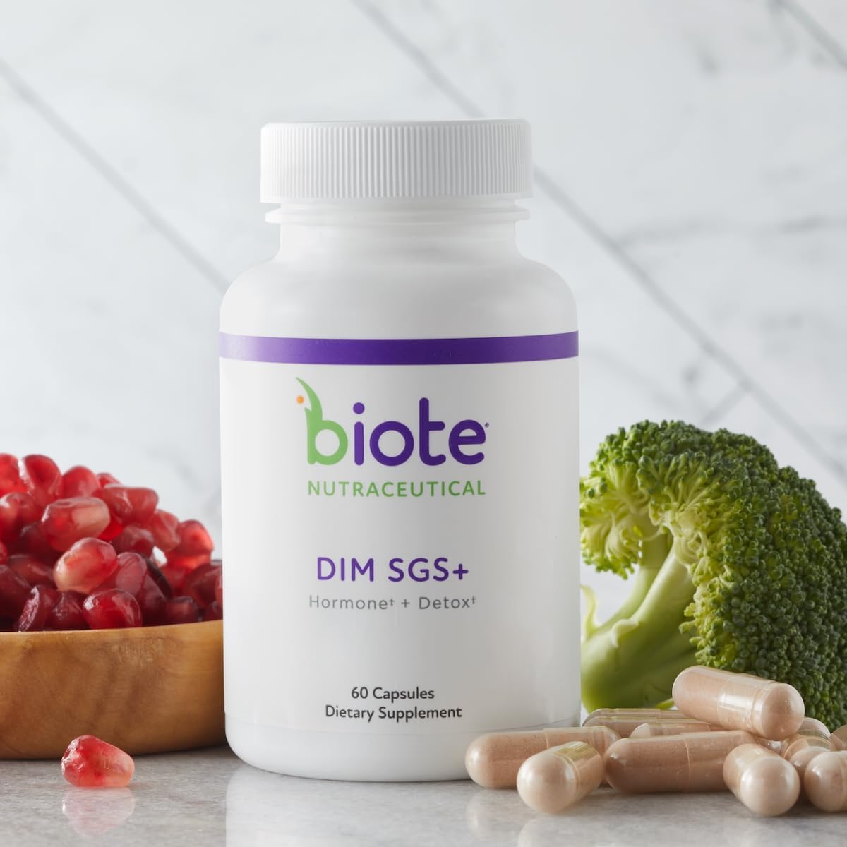 Suplemento Hormonal Detox DIM SGS+ Biote Nutraceuticals (60 caps)