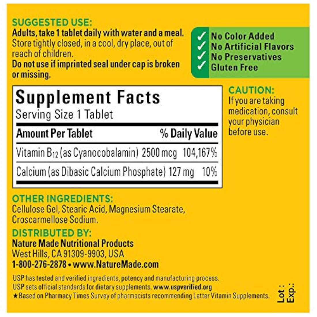 Nature Made Aceite de pescado Vitamina B12, 2718, 1