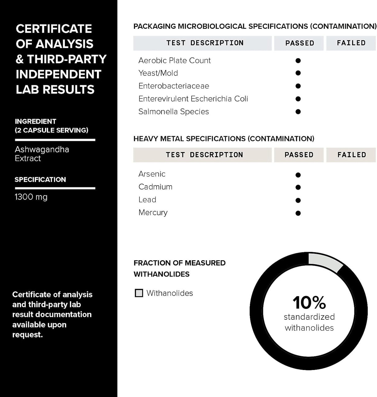 Ashwagandha Toniiq 26,000mg 20x Extract 90 Cápsulas Veganas
