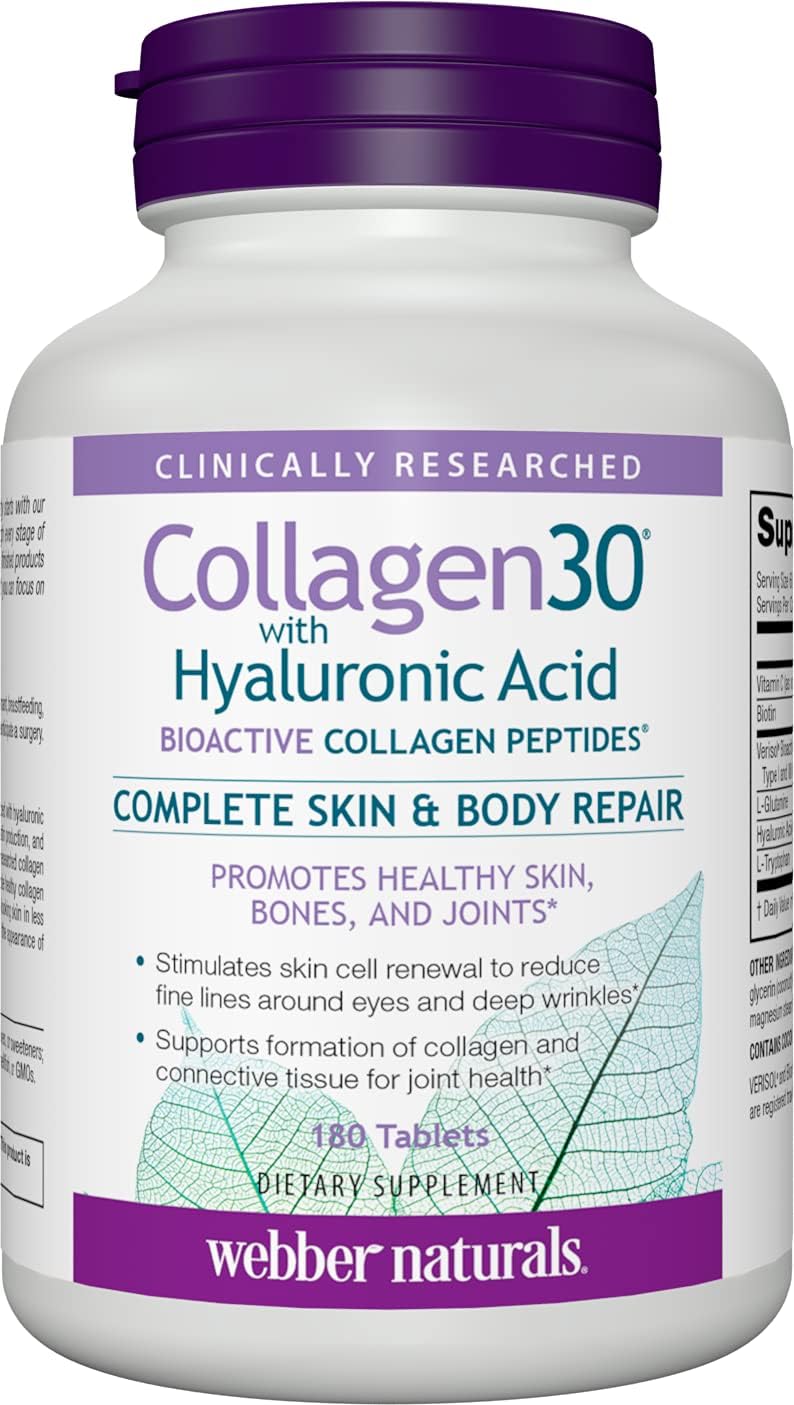 Suplemento Collagen30 con ácido hialurónico péptidos 180 und