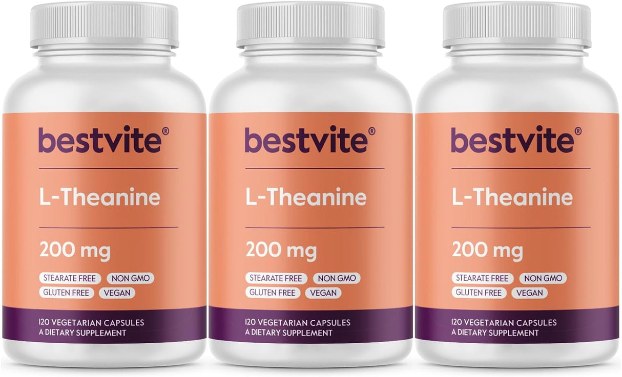 Suplemento BESTVITE L-teanina 200 mg 360 cápsulas Vegano