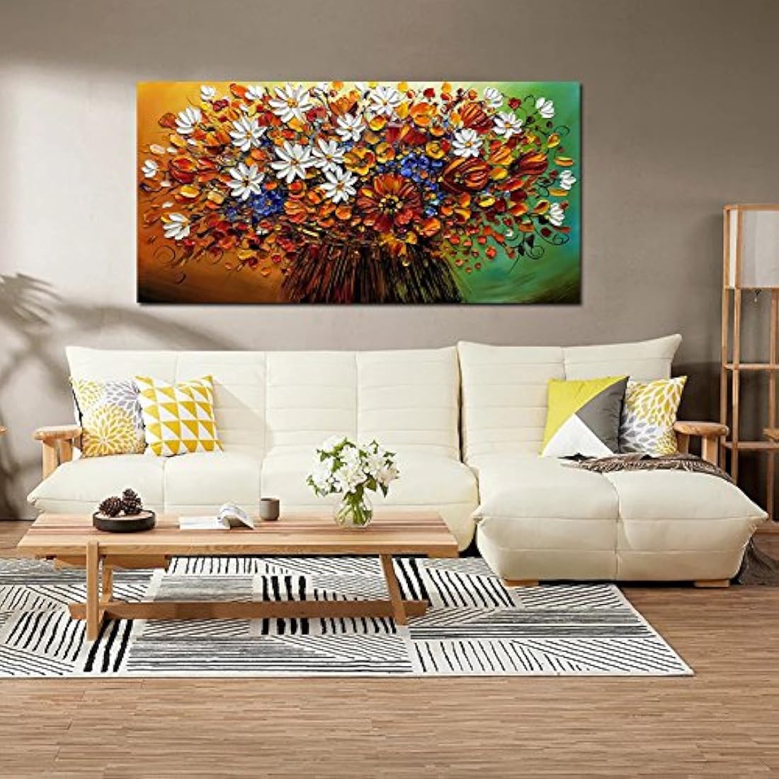 Pinturas 24x48 pulgadas al óleo Pintura 3D Pintado a mano